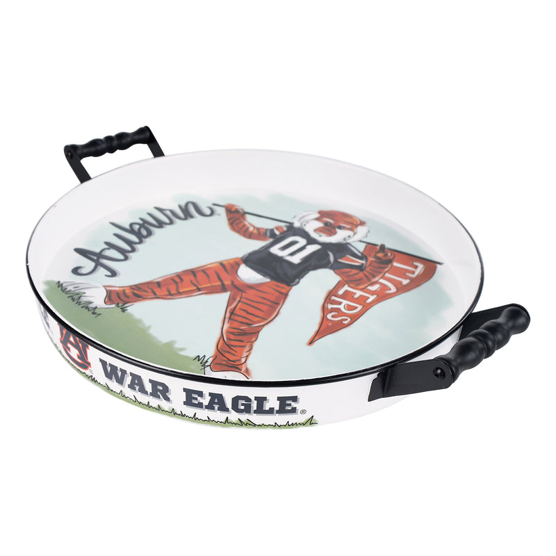 Auburn  Mascot Enamel Tray