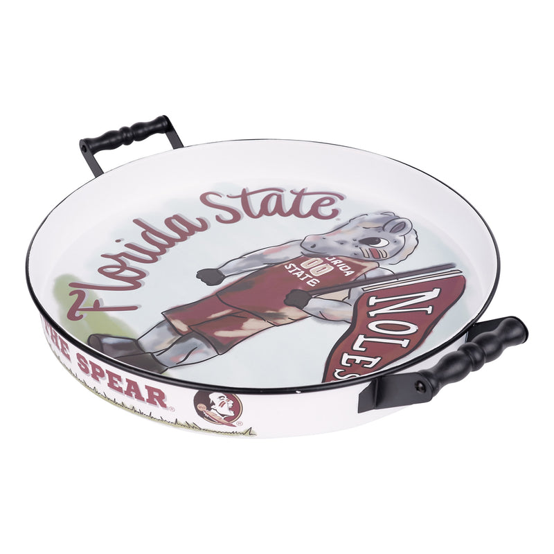 Florida State  Mascot Enamel Tray