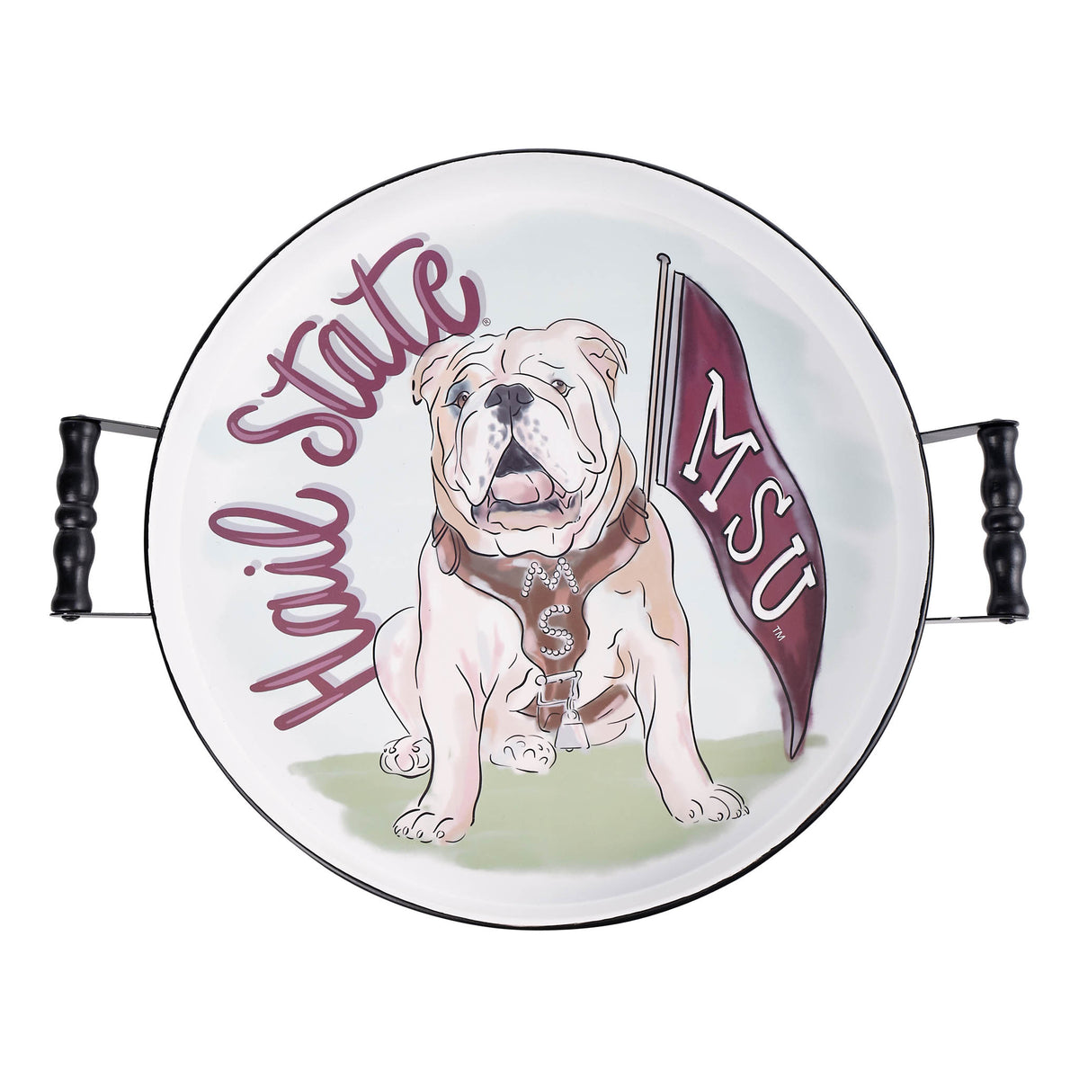 Mississippi State  Mascot Enamel Tray