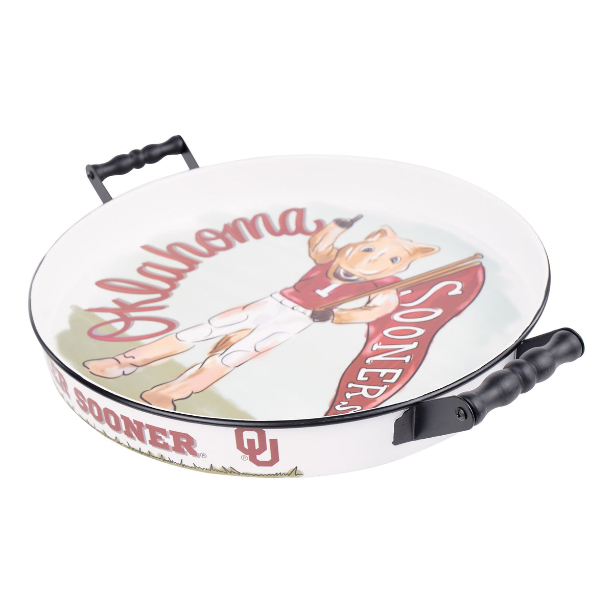 Oklahoma  Mascot Enamel Tray