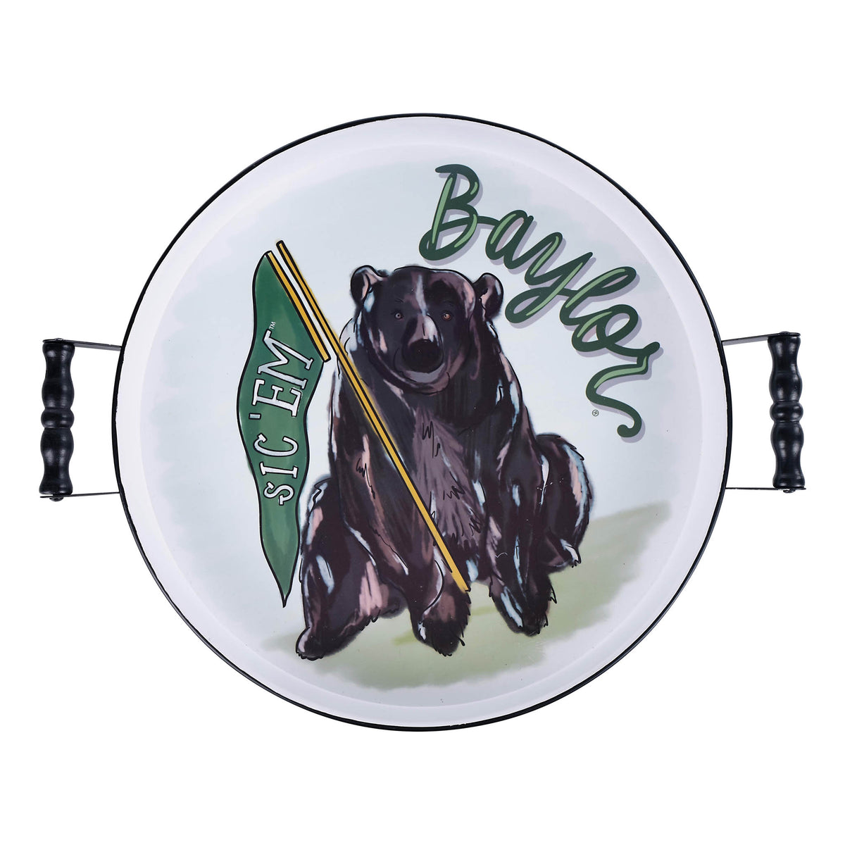 Baylor  Mascot Enamel Tray