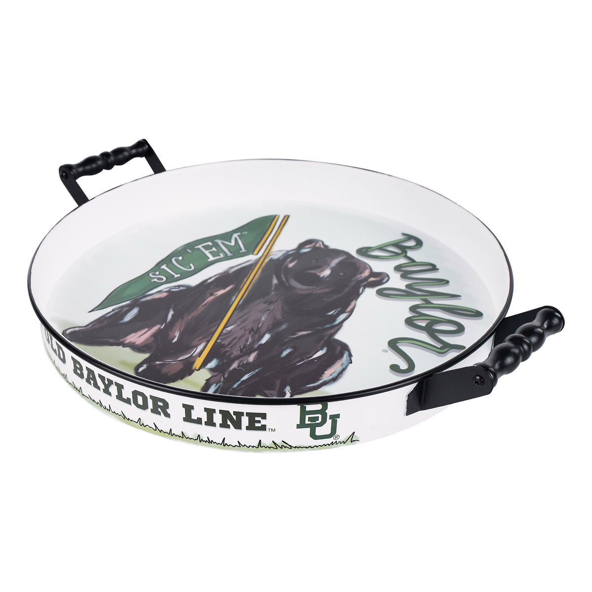 Baylor  Mascot Enamel Tray