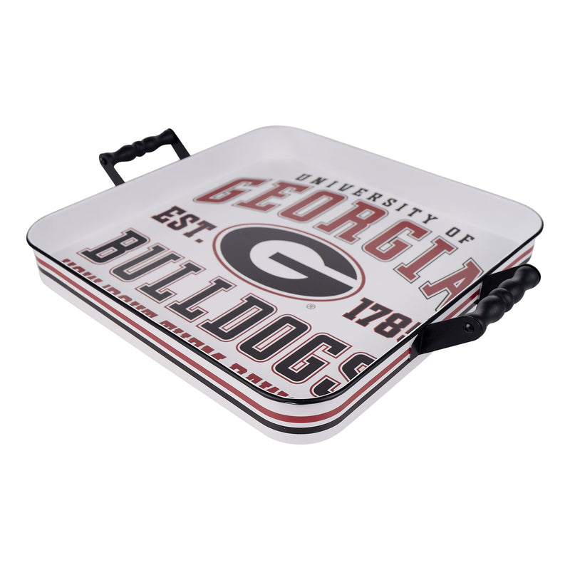 Georgia Bulldogs cooler with logo and text on a white background