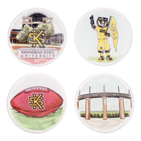 Kennesaw State  Coaster Set/4