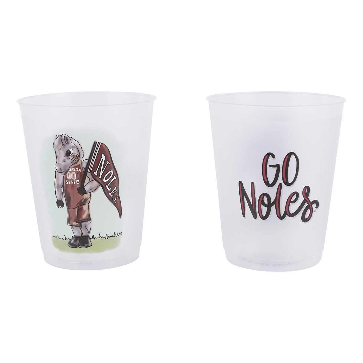 Florida State  Mascot Frosted Cups Set/8