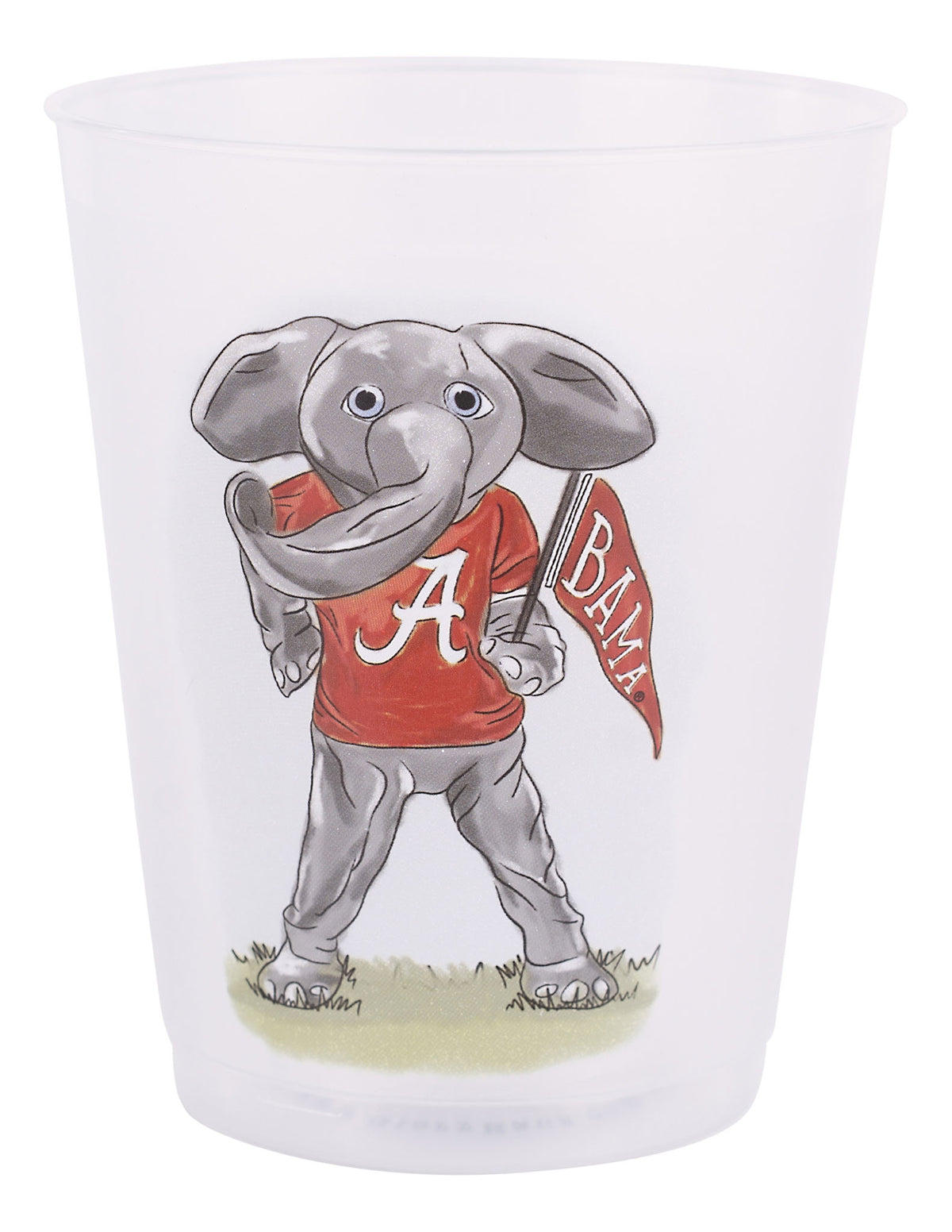 Alabama Mascot Frosted Cups Set/8