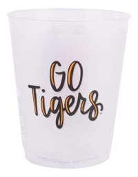 Clemson  Mascot Frosted Cups Set/8