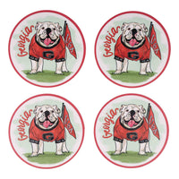 Georgia Mascot Coaster Set/4
