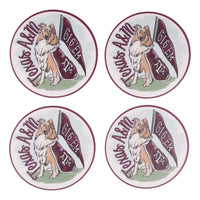 Texas A&M Mascot Coaster Set/4