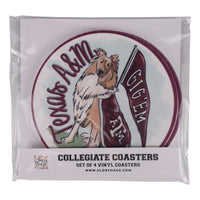 Texas A&M Mascot Coaster Set/4