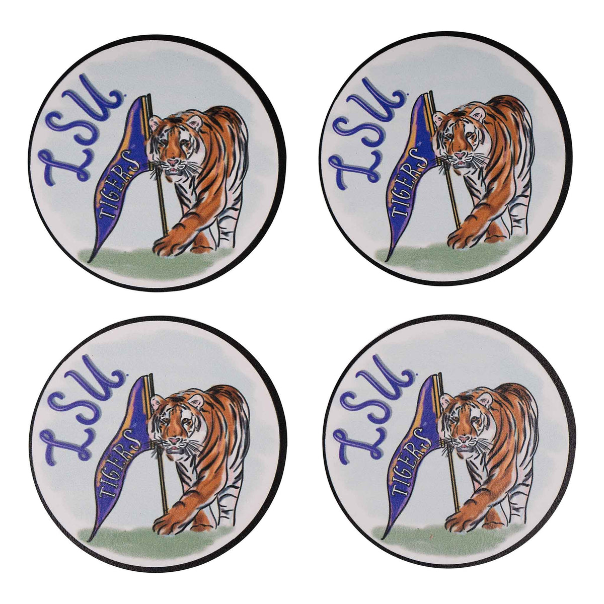 LSU Mascot Coaster Set/4