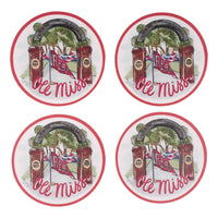 Ole Miss Mascot Coaster Set/4