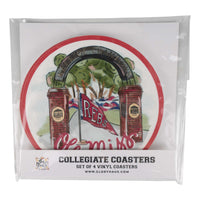 Ole Miss Mascot Coaster Set/4
