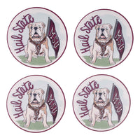 Mississippi State Mascot Coaster Set/4