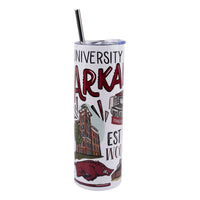 Arkansas Icon Tumbler