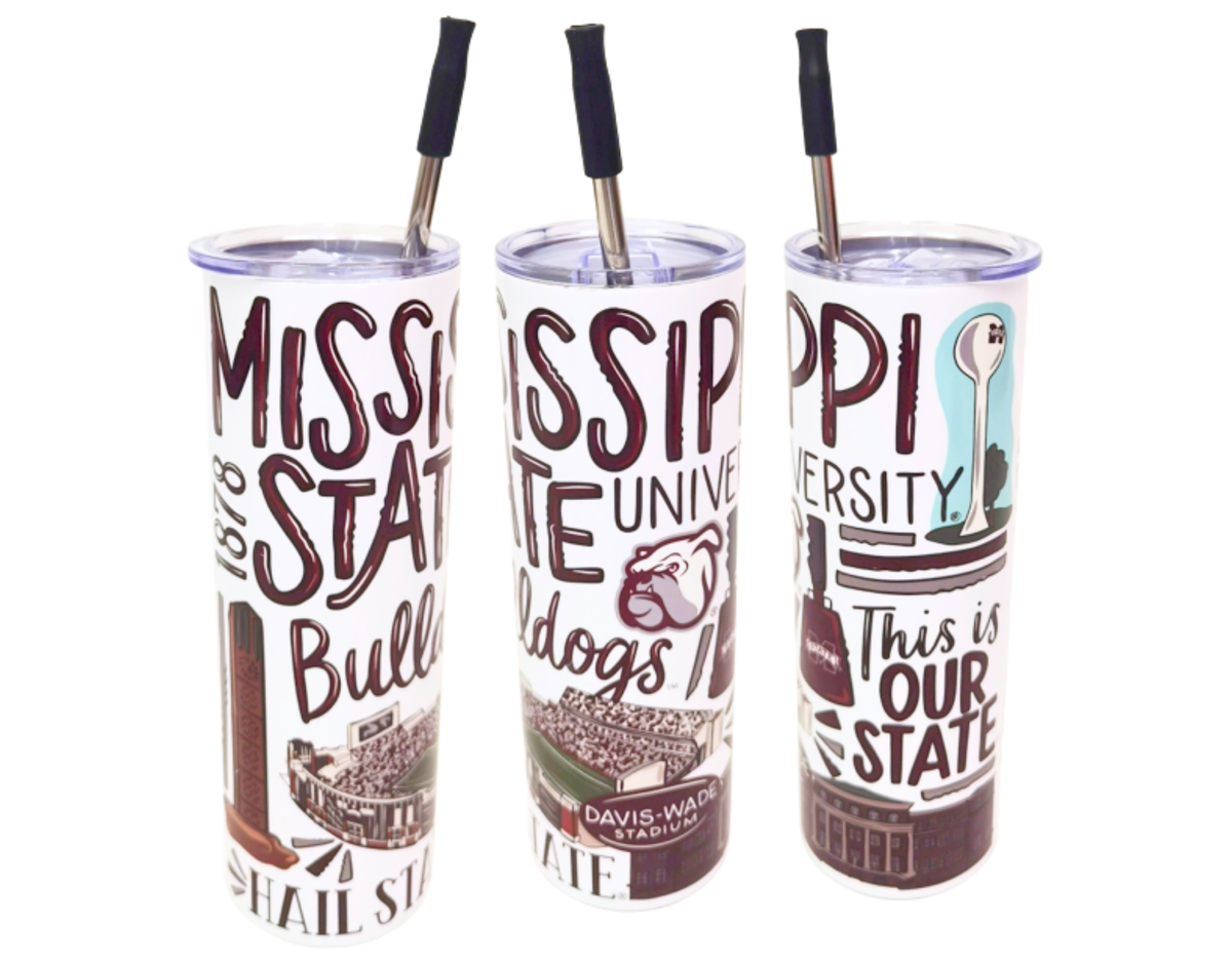 Mississippi State Icon Tumbler