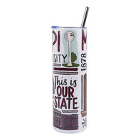 Mississippi State Icon Tumbler
