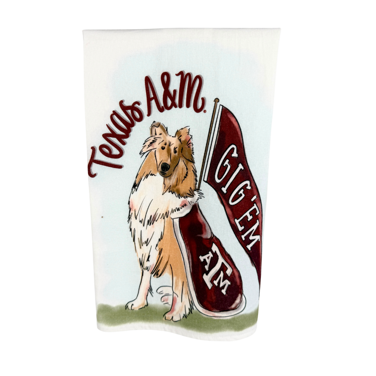 Texas A&M Mascot Tea Towel