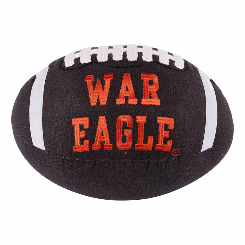 Auburn football pillow with 'War Eagle' text on a white background