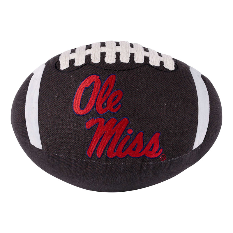 Ole Miss Football Shaped Pillow