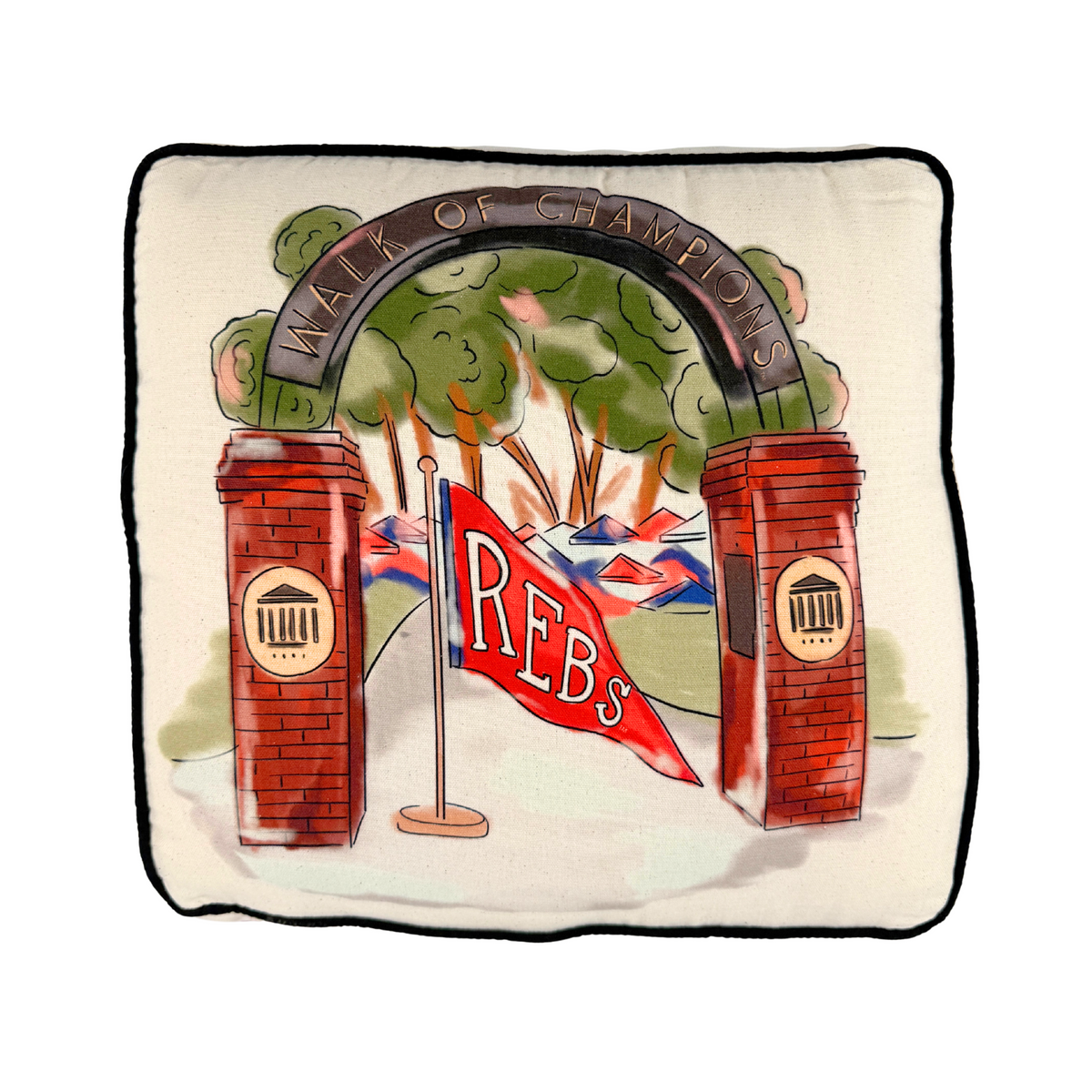 Ole Miss Mascot Pillow