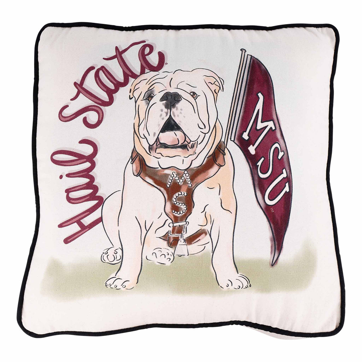 Mississippi State Mascot Pillow