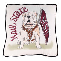 Mississippi State Mascot Pillow