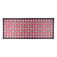 Patterned University of Alabama table runner with geometric designs on a white background