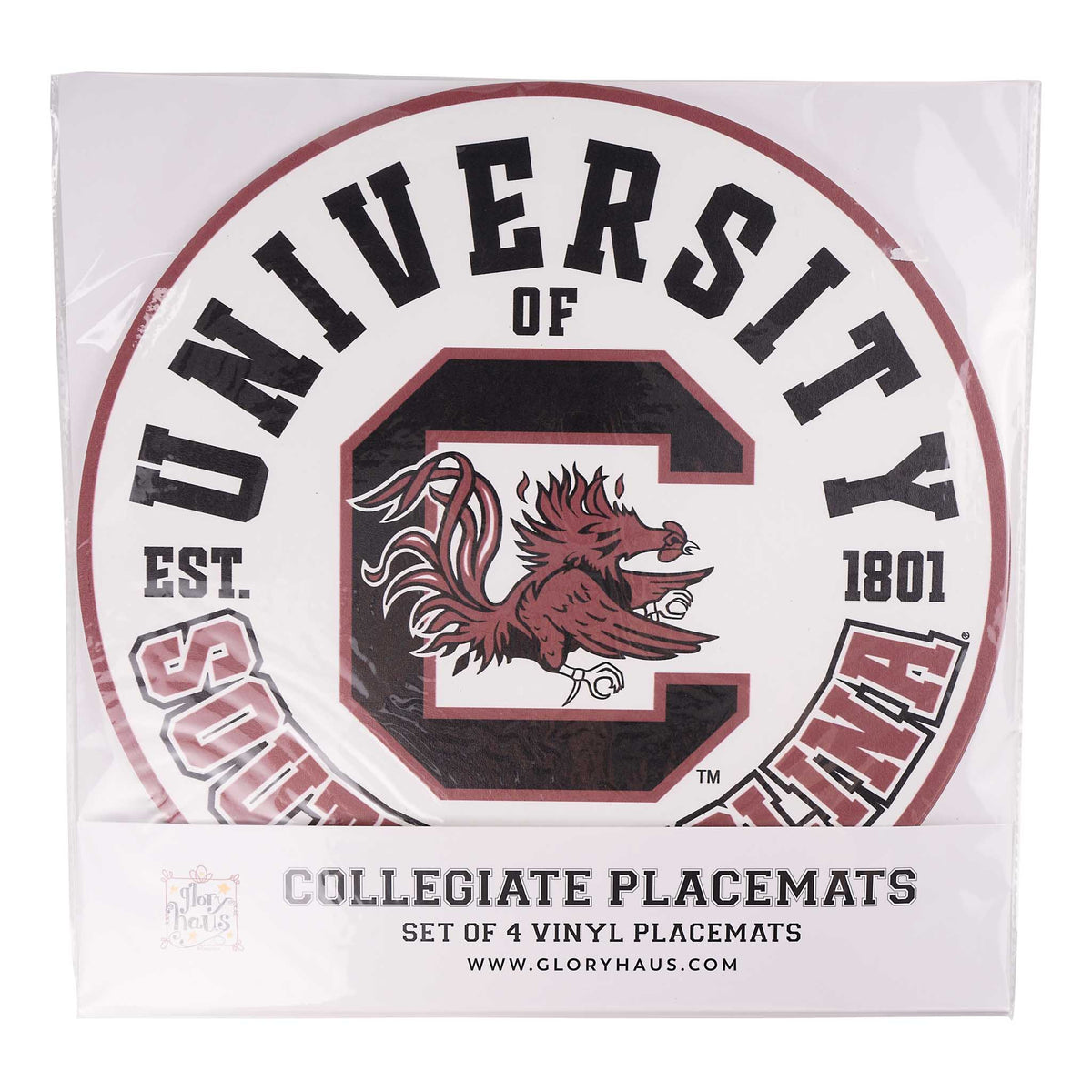 South Carolina Retro Placemat Set/4