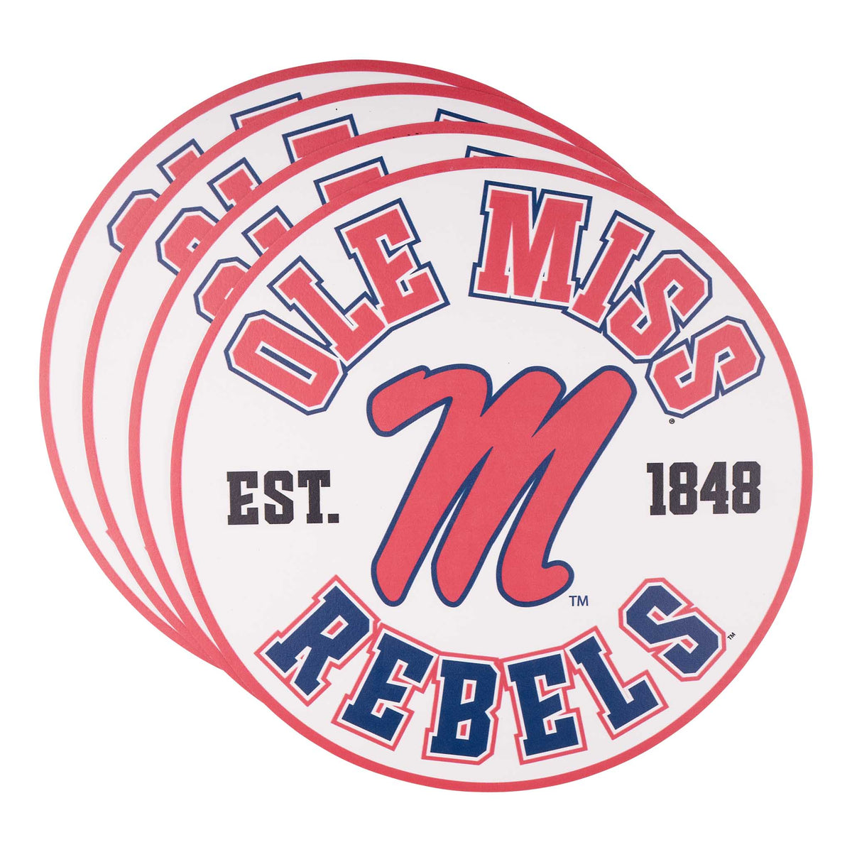 Ole Miss Retro Placemat Set/4