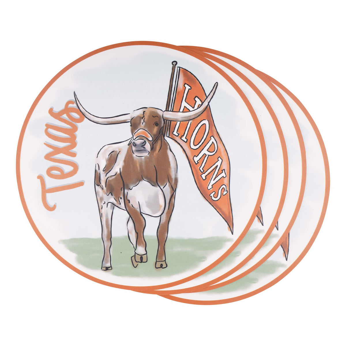 Texas Mascot Placemat Set/4