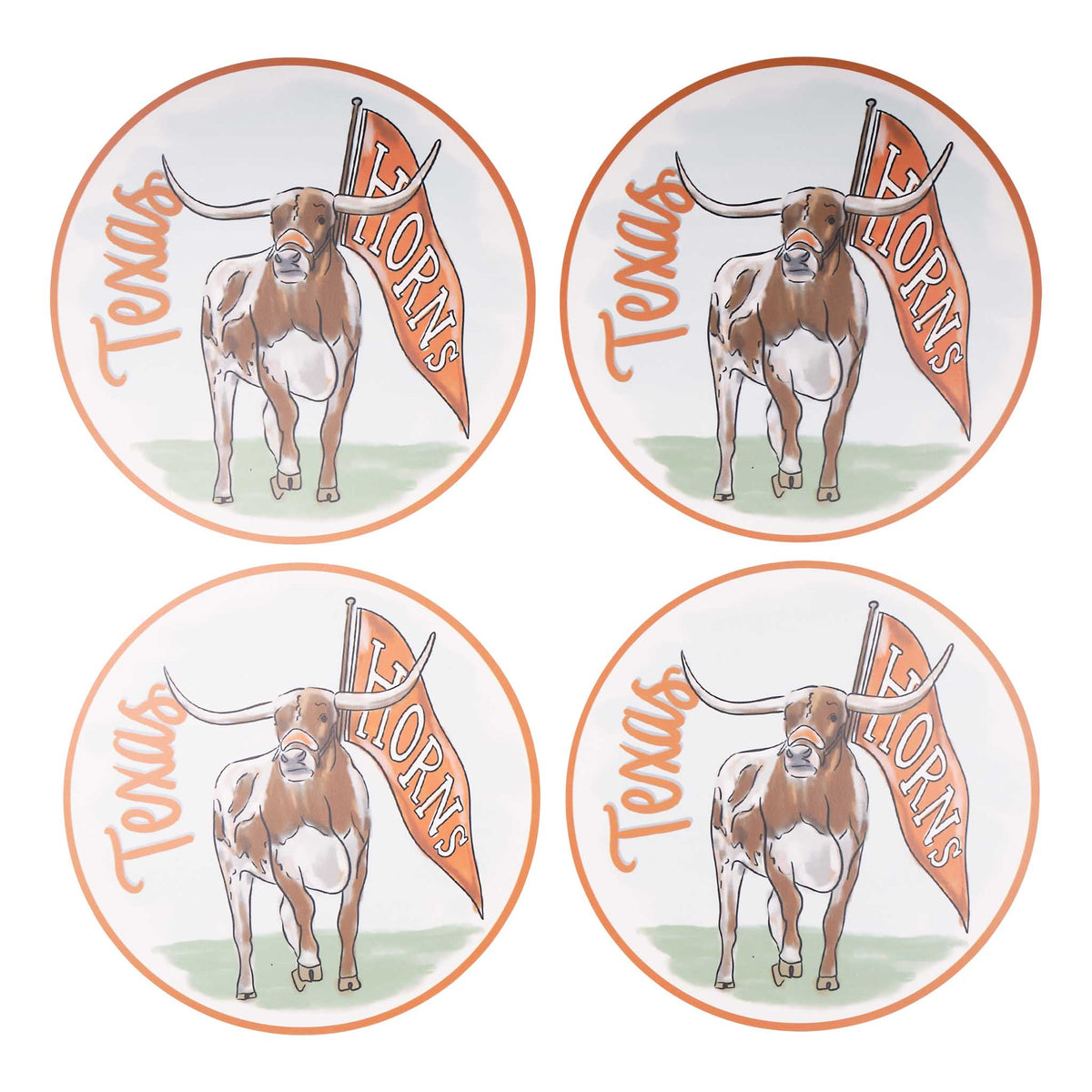 Texas Mascot Placemat Set/4