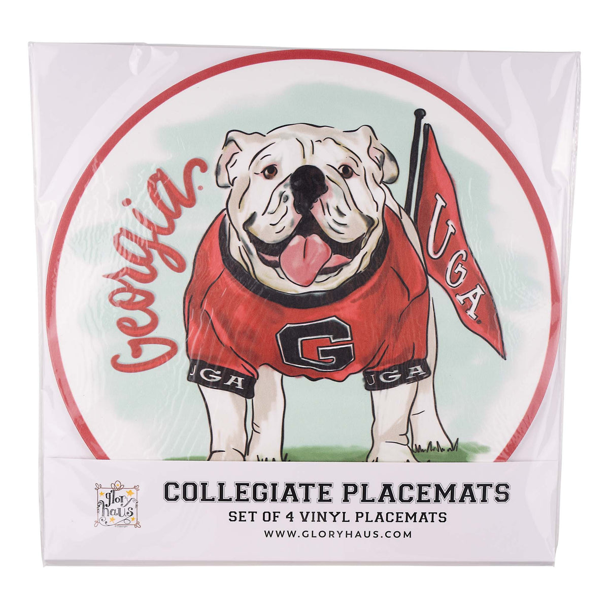 Georgia Mascot Placemat Set/4