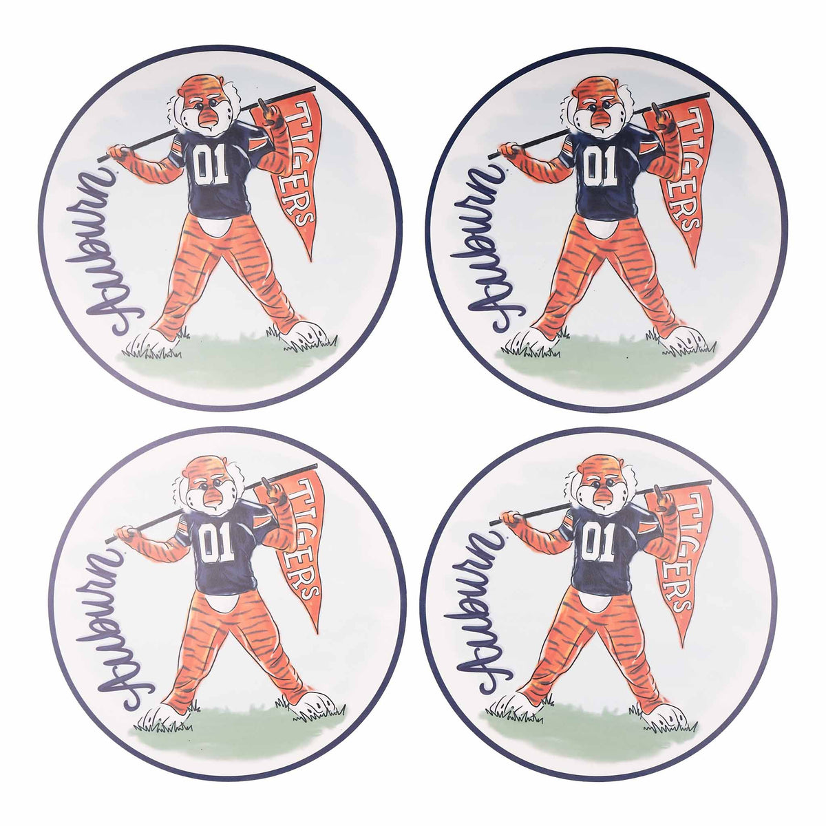 Auburn Mascot Placemat Set/4