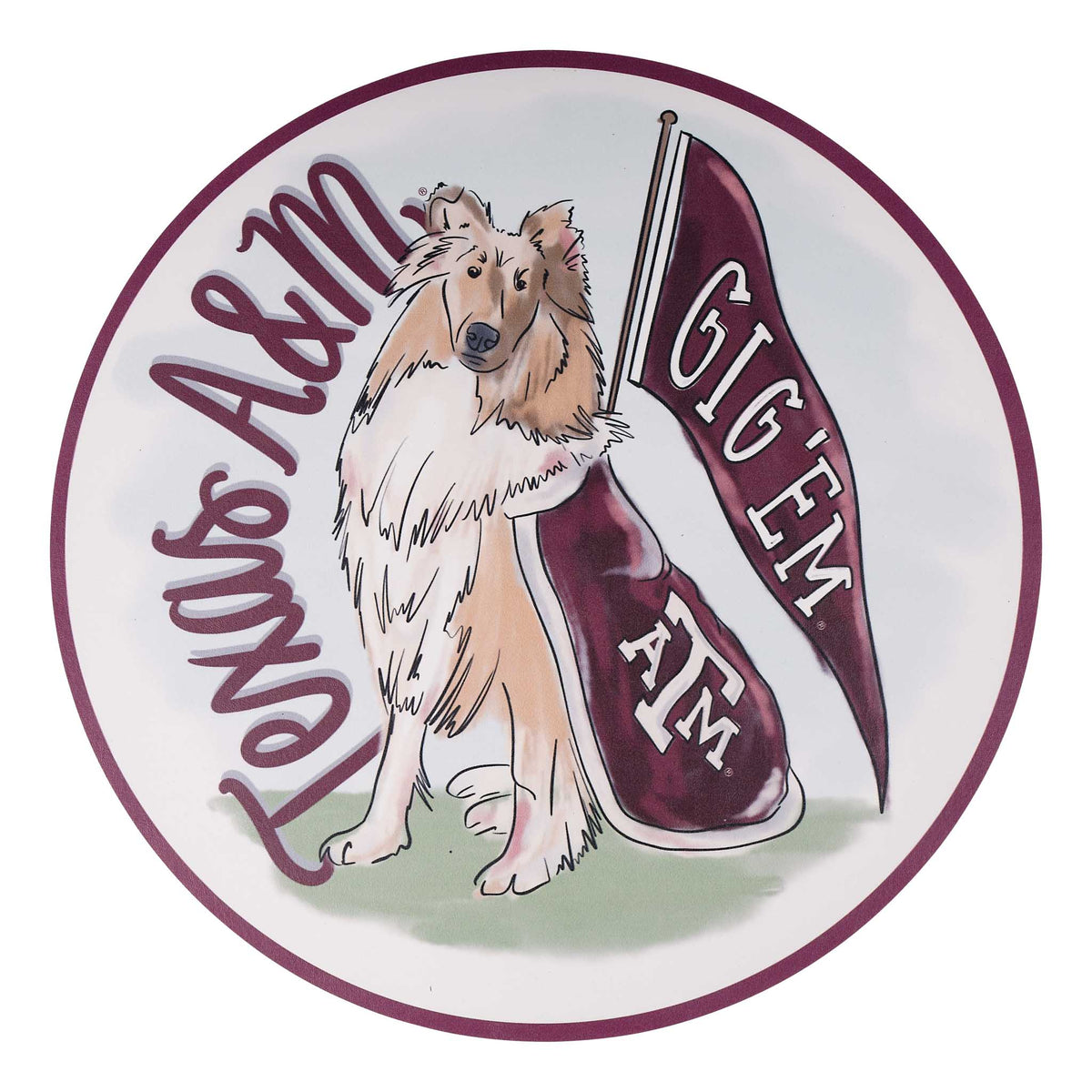 Texas A&M Mascot Coaster Set/4