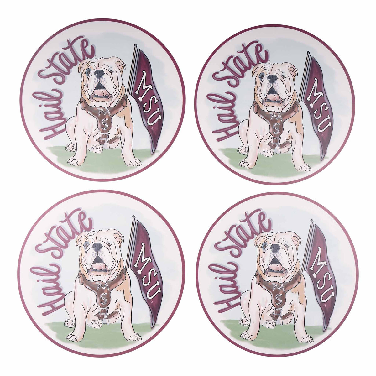 Mississippi State Mascot Placemat Set/4