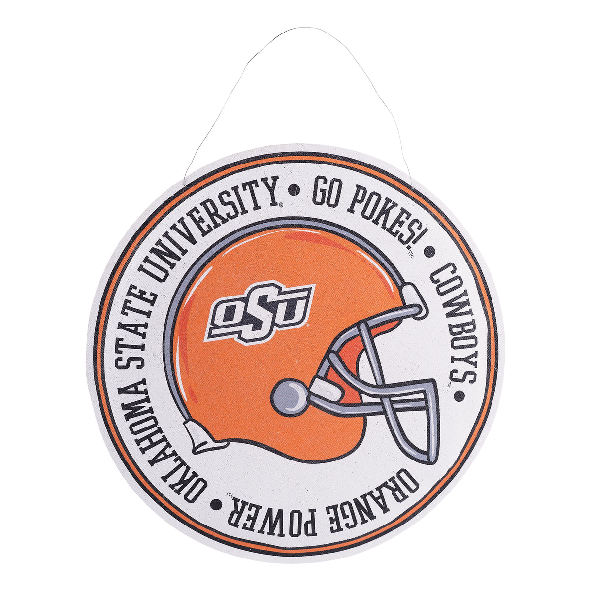 Oklahoma State Wreath/Helmet Burlee