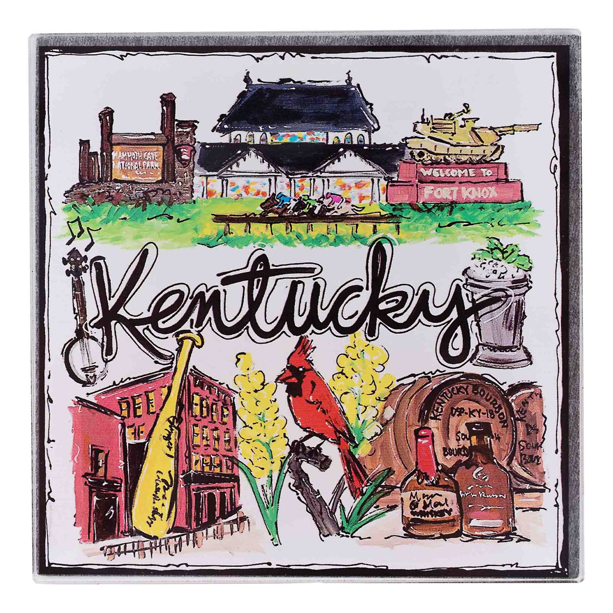 State of Kentucky Icon Magnet