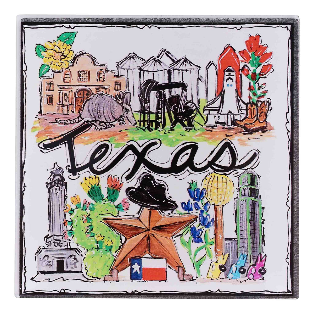 State of Texas Icon Magnet
