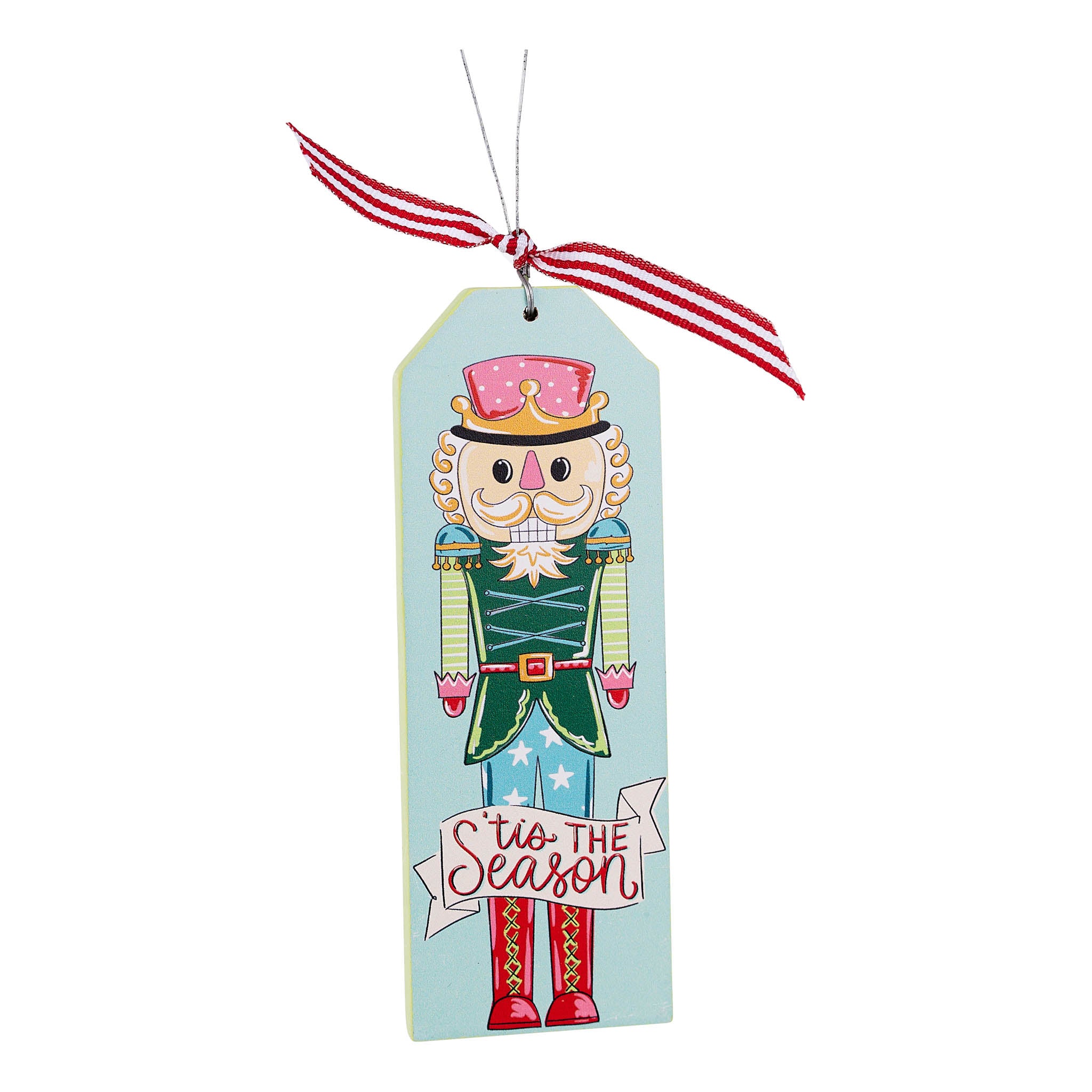 Vintage Christmas Wood Ornament Set - Thumbnail 5