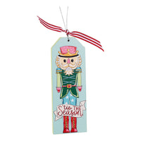 Vintage Christmas Wood Ornament Set