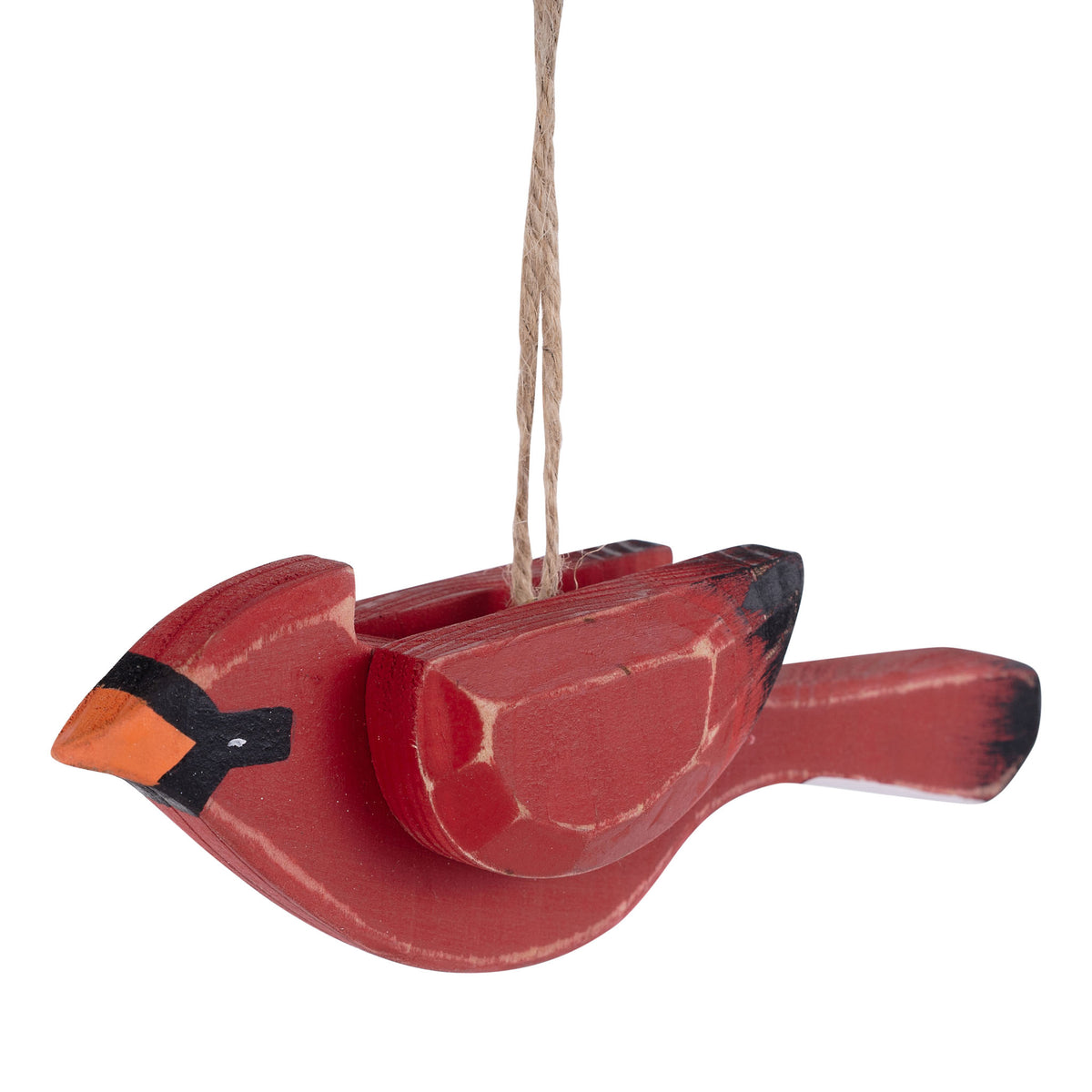 Red Bird Wooden Ornament