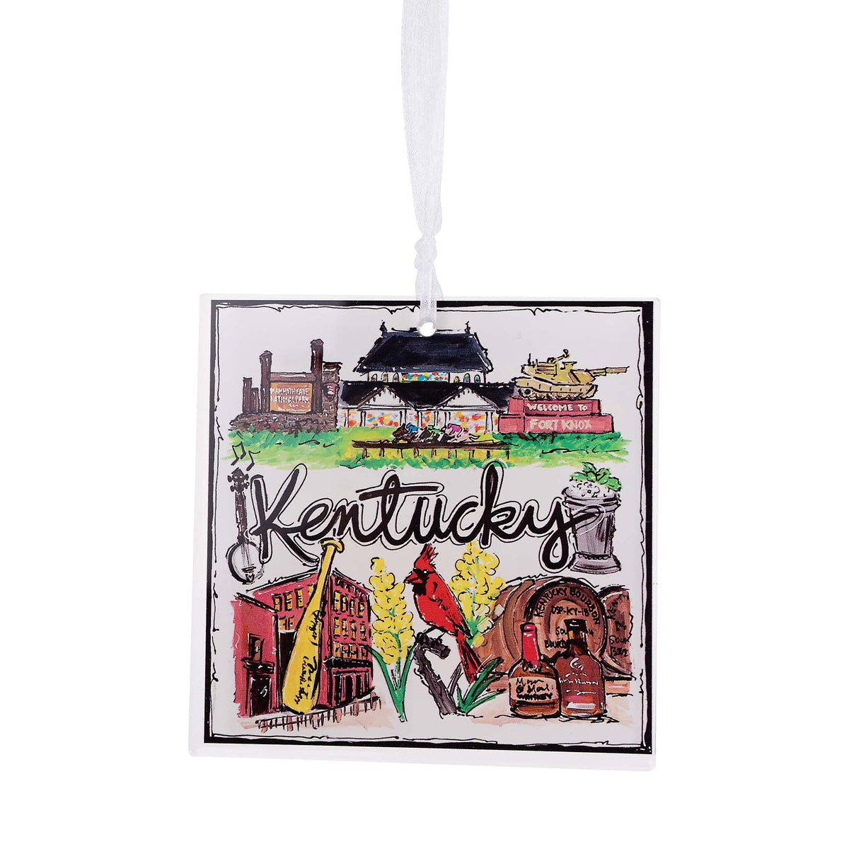 State of Kentucky Acrylic Ornament