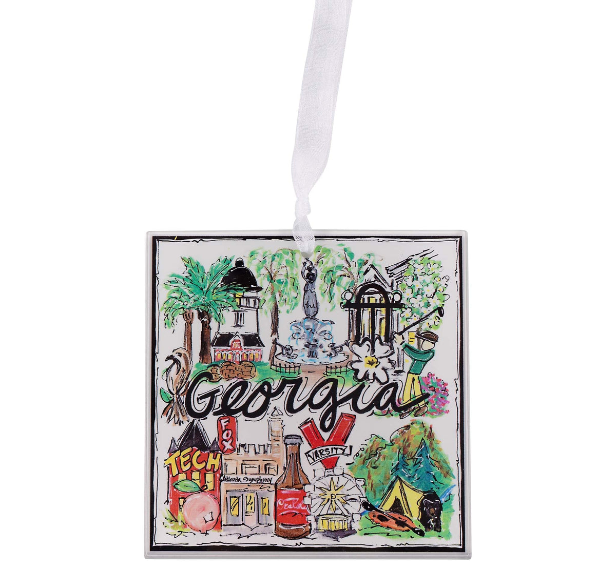 State of Georgia Acrylic Ornament