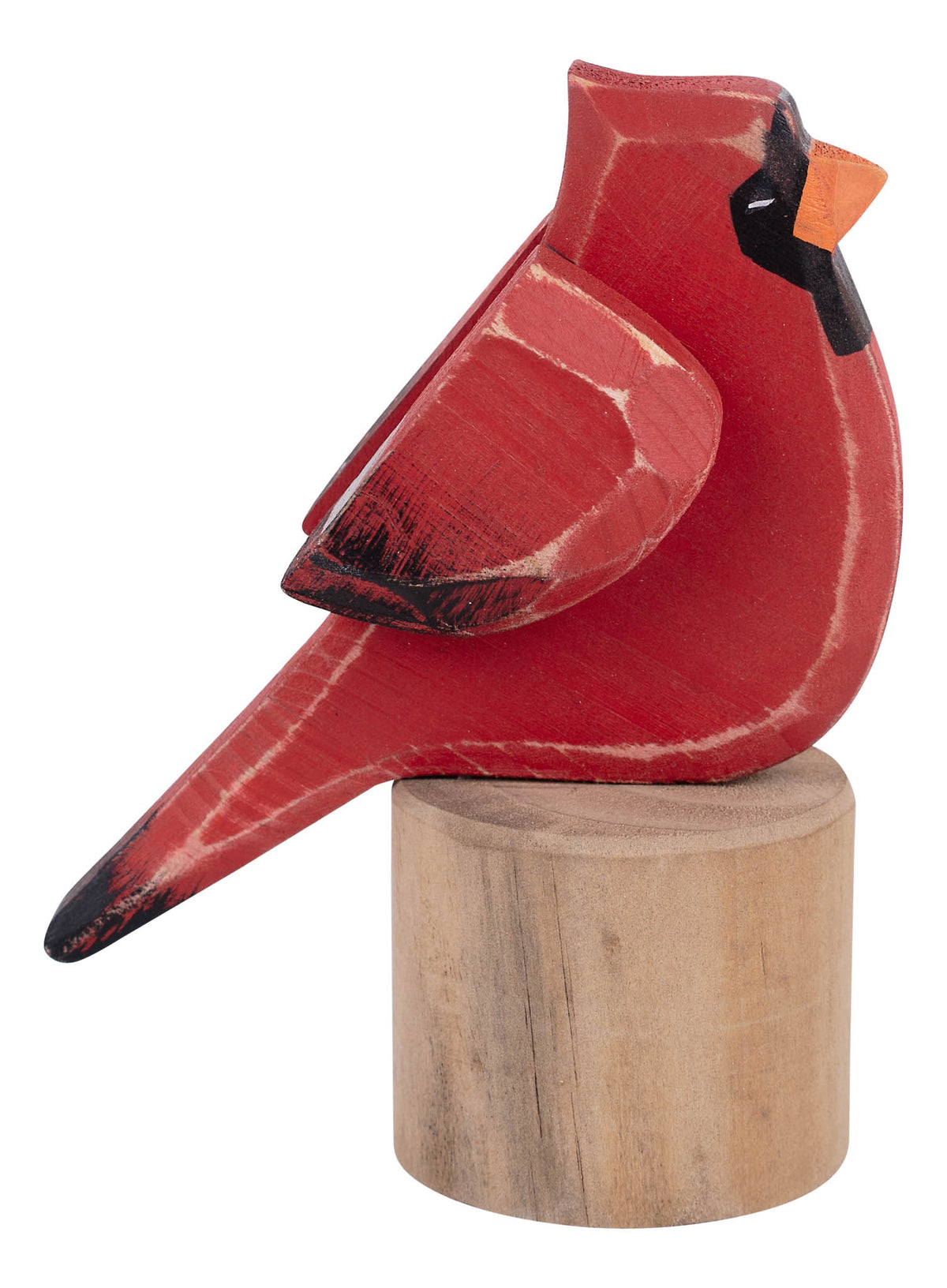 Red Bird Large on Wood