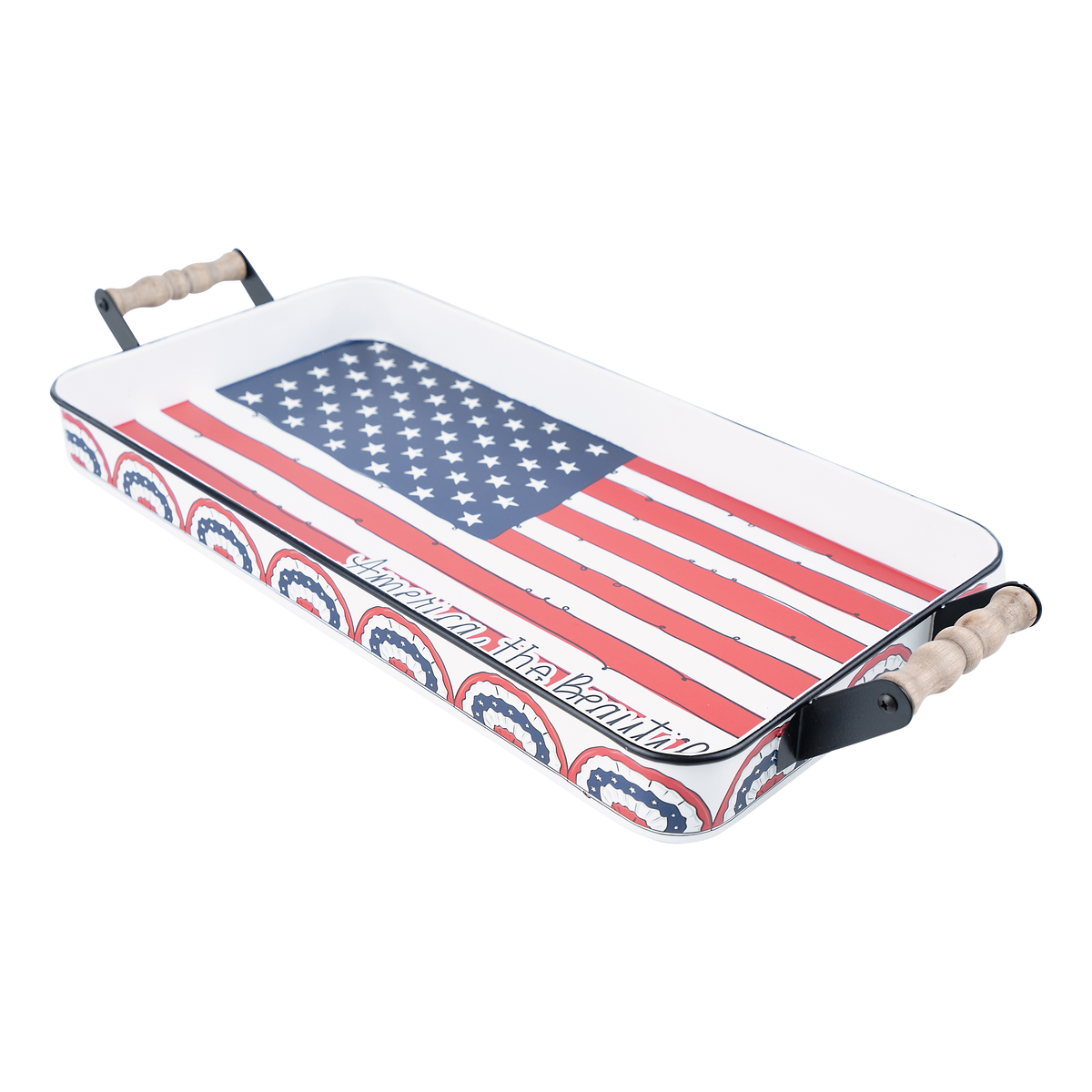 Fourth of July Enamel Tray