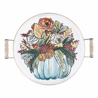 Always Thankful Fall Foliage Enamel Tray