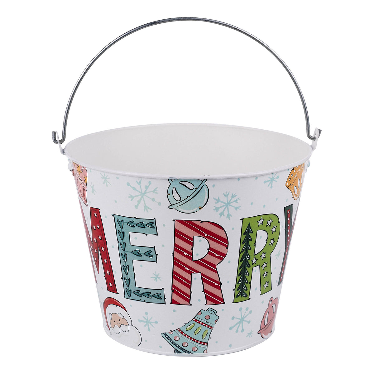Colorful Merry and Bright Pail