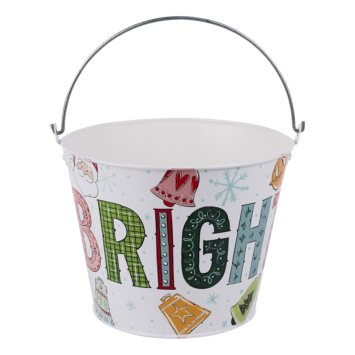 Colorful Merry and Bright Pail