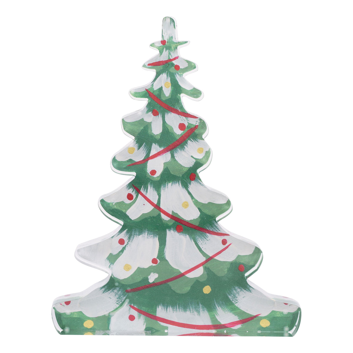 Snowy Christmas Tree Acrylic Stand